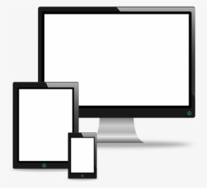 Computers Clipart Computer Screen - Computer Phone Tablet Vector #56164