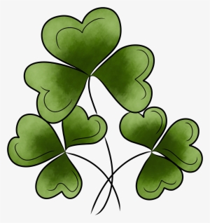 St Patrick Day - Irland Drei Kleeblätter Mitteilungskarte #56300