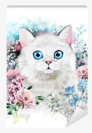 Watercolor Cat Illustration - Pinturas De Acuarela De Gato #56481