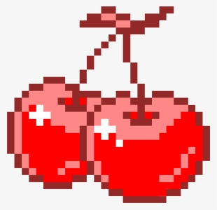 Cherry Pngsticker Pixel Kawaii Pink Pastelpink Freetoed - Cherry Pixel Png #56548