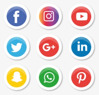 Vector Free Media Icons Set Logo Illustrator Png And - Whatsapp Facebook Instagram Logo Png #56881