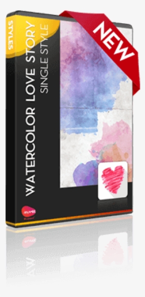 Watercolor Love Storypremium Single Stylechoose A Color, - Muvee Technologies #56998