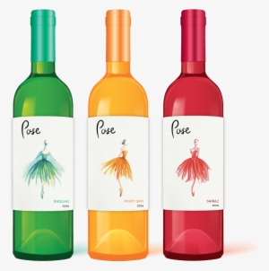 Pose Wine Packaging, Ballet Dancer Illustration In - Watercolor & Wine #57136