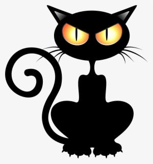 Black Cat Png Vector Clipart Picture - Black Cat Vector Png #57440