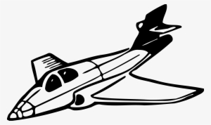 Picture Aircraft Big Image Png - Black And White Clip Art Jet #57636