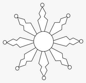 Image Freeuse Black And Clip Art Image - White Snowflake Clipart No Background #57986
