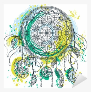 Colorful Vintage Hand Drawn Vector Illustration In - Watercolor Painting #58601 Colorful Vintage Hand Drawn Vector Illustration In - Watercolor Painting #58601