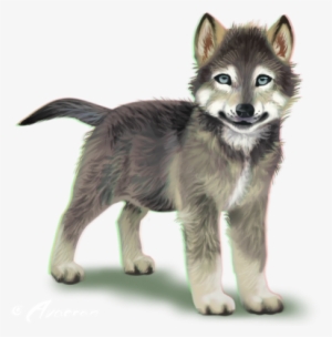 Wolf Png Transparent Clip Art Transparent - Wolf Pup Transparent Background #58691