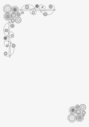Beyond The Fringe - Gears Border Transparent Background #59110