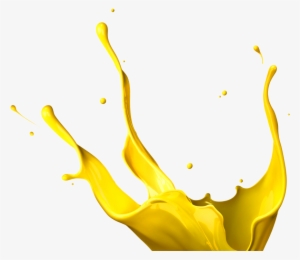 Gold Paint Drip Png Svg Royalty Free Download - Yellow Color Splash Png #59134