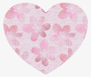 Watercolor Flower Pattern Heart-shaped Mousepad - Heart #59232