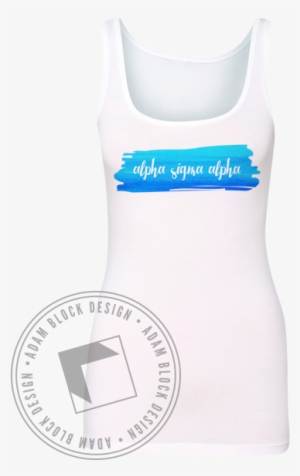 Alpha Sigma Alpha Watercolor Tank - Sigma Nu Snake Shirt #59264