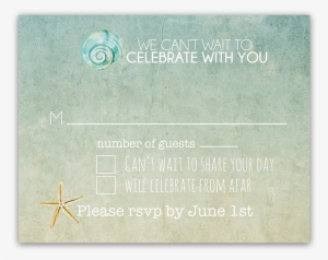 Beach Wedding Rsvp Cards #59380