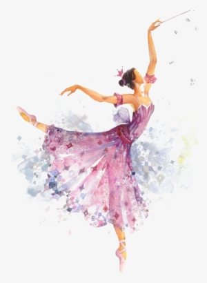 Dancer Transparent Watercolor - Sleeping Beauty Ballet Drawing #59535