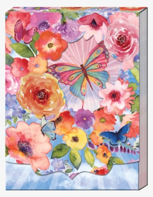 Butterfly Floral Window Pocket Note Pad - Notebook #59871