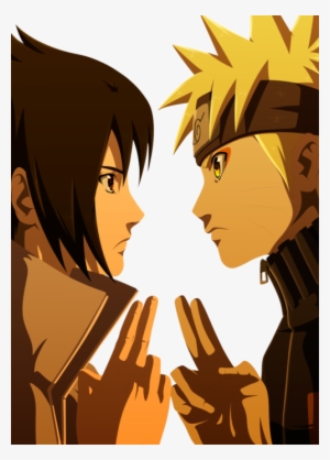 Naruto ShippudenNaruto and Sasuke (Clash) by iEnniDESIGN on