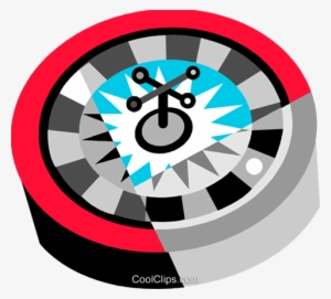 Roulette Wheel Royalty Free Vector Clip Art Illustration - Circle #501907