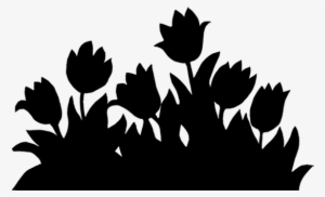 The Legend Of The Bed Of Tulips - Silhouettes Parterre De Fleurs #502280