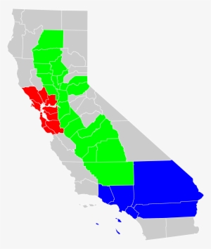 California Geographical Region County Map - California Geographical Regions Map #502528