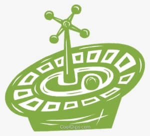 Roulette Wheel Royalty Free Vector Clip Art Illustration #502956
