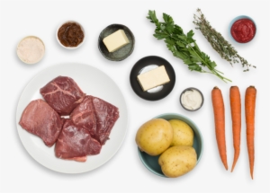 Beef Stew & Cheesy Mashed Potatoes With Carrots & Thyme - Beef Veg Stew With Mashed Potatoes #503365