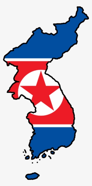 Flag Map Of Korea #503866