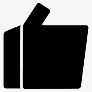 Like Thumb Up Symbol Of Straight Lines Hand Vector - Thumb Signal #503867