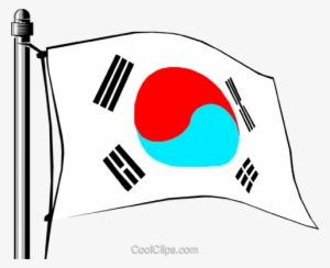 Korea Flag Royalty Free Vector Clip Art Illustration - Asean Korea Future Oriented Youth Exchange Program #503921