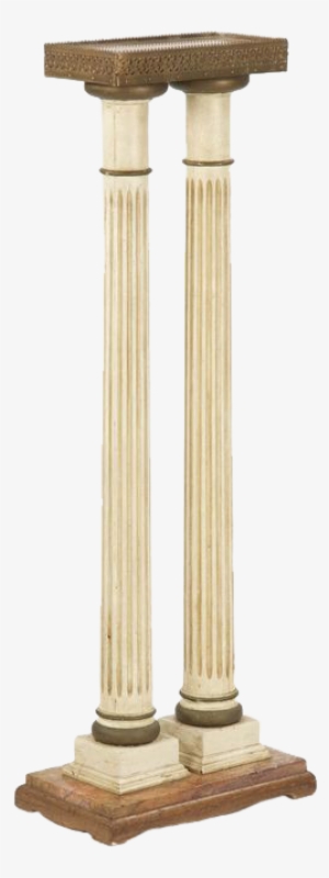 French Louis Xvi Style Pedestal Column Stand C - Column With Transparent Background #504544