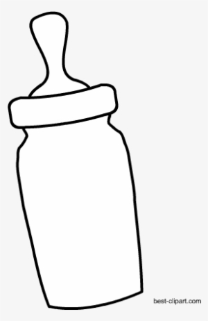 Black And White Milk Bottle Clipart - Glass Milk Bottle #505639