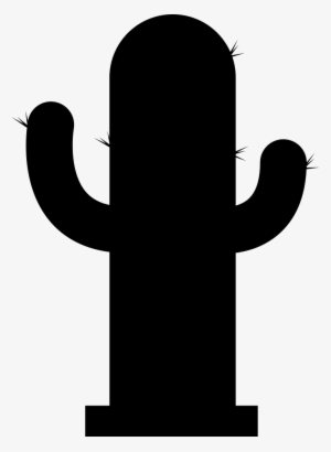 Cactus Silhouette Svg Png Icon Free Download - Silhueta Cacto #506563