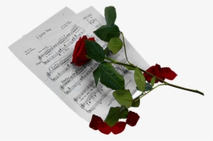 Musical Clipart Rose - Transparent Sheet Music Png #506735
