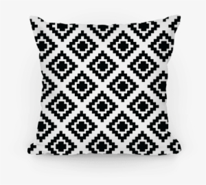 Tribal Diamond Pattern Pillow - Navy Blue Farmhouse Pillow #508036