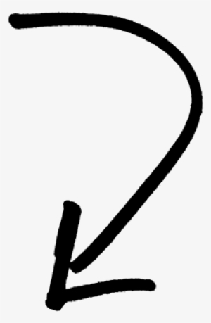 Arrow Pointing Left Png - Curved Arrow Pointing Down #508213