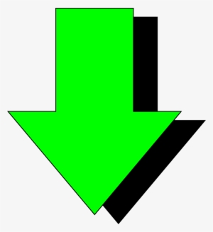 Arrow Green - 3d Arrow Pointing Down #508267