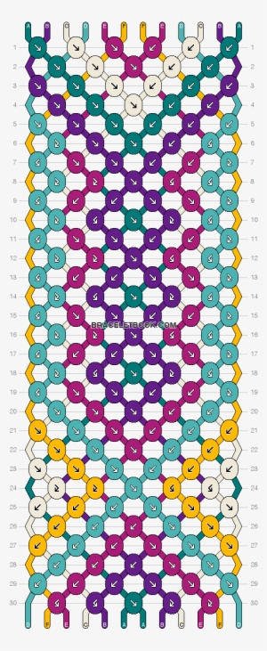 Diamonds Friendship Bracelet Pattern Number - Friendship Bracelets Easy Templates #508472