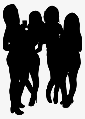 Free Png Girl Group Hoto Posing Silhouette Png Images - Group Of Friends Silhouette Transparent Background #508565