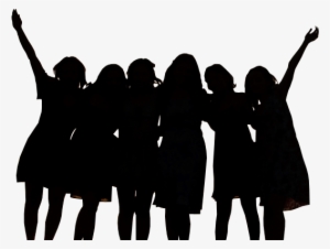 Clip Art Library Library Ladies Group Clipart - Group Of Women Silhouette #508591