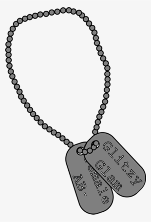 Military Dog Tags Clip Art - Dog Tags Clip Art #508790