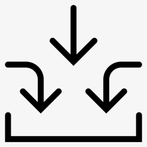 White Arrow Pointing Down Png - Inputs Icon #508967