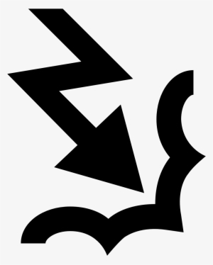 This Is An Icon Of An Arrow Pointing Downwards Towards - Icon #509104