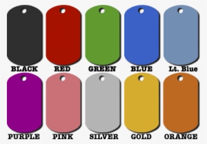 Aluminum Gi Dog Tags Medium - Anodized Aluminum Dog Tag #509155