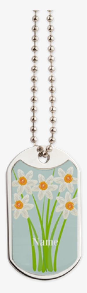 Custom Daffodils Garden Gardener Florist Dog Tag - Locket #509158