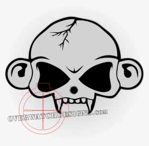 Skull Clipart Monkey - Portable Network Graphics #509823
