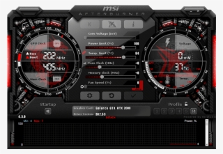 Graphics Card Overclocking Utility Msi Afterburner - Afterburner Memory Voltage #5000195