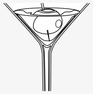 Martini Clipart Toast - Martini Glass Drawing Png #5000861