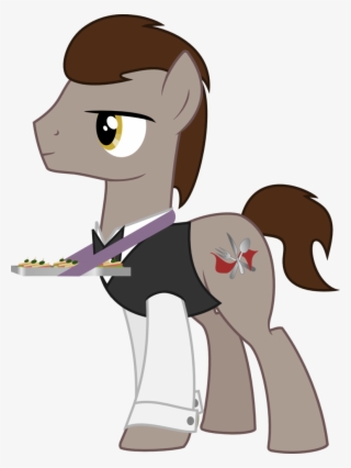 Silver Shine Oc Pony By Nstone On - Mlp Waiter Cutie Mark #5002927