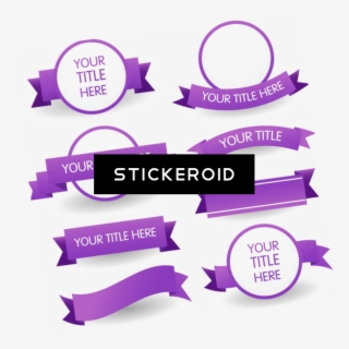 Purple Banner Art - Banner Transparent Background #5003207