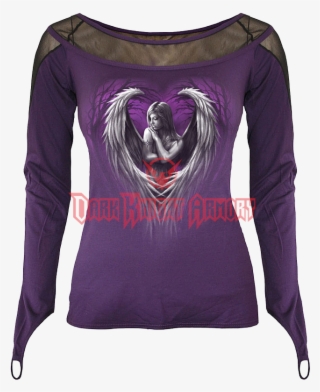 Angel Heart Fine Mesh Womens Shirt - Tee Shirt Manches Longues Femm #5004394