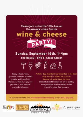 Enjoy A Variety Of Delicious Wines, Cheese And Other - Crossroads Urban Center #5005834